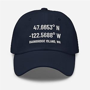 Bainbridge Island GPS Embroidered Cap