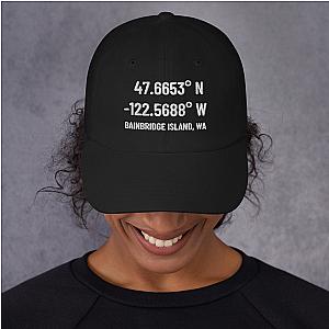 Bainbridge Island GPS Embroidered Cap