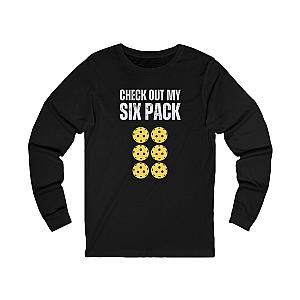 Check Out My Six Pack Unisex Long Sleeve Pickleball T-shirt