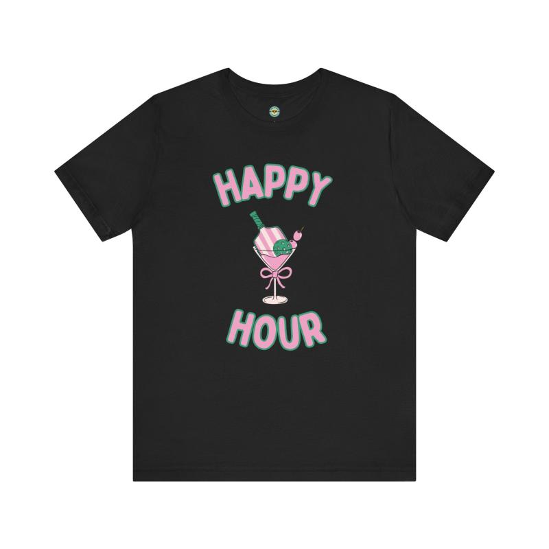 Happy Hour Cocktail Pickleball Unisex T-shirt