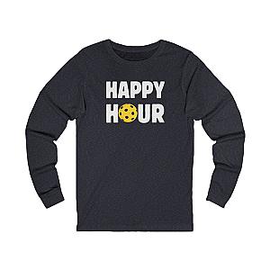 Happy Hour Pickleball Unisex Long Sleeve T-shirt