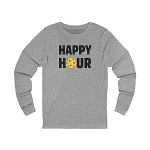 Happy Hour Pickleball Unisex Long Sleeve T-shirt