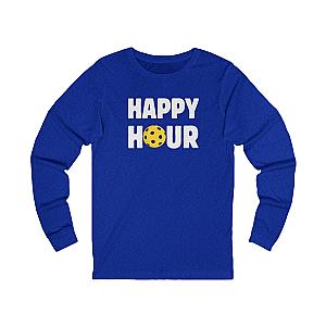 Happy Hour Pickleball Unisex Long Sleeve T-shirt