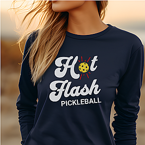 Hot Flash Pickleball Unisex Long Sleeve T-shirt
