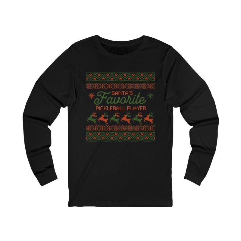 Santa's Favorite Pickleball Player Classic Unisex Long Sleeve T-shirt