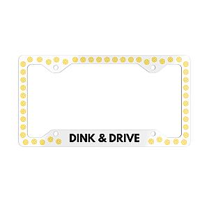 Dink & Drive Metal License Plate Frame