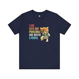 I Like Cats And Pickleball And Maybe 3 People v2 Unisex Tee