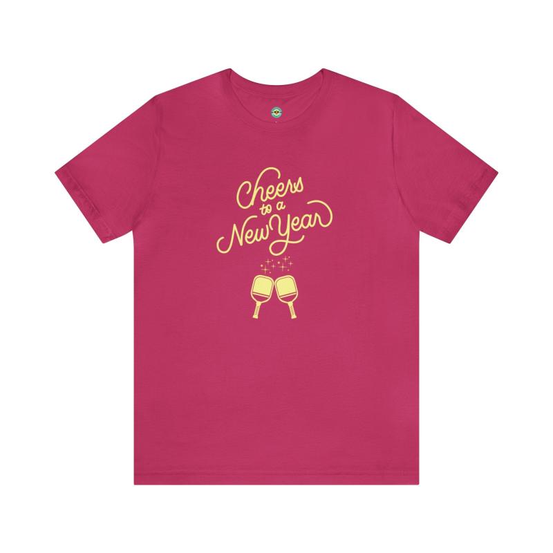 Cheers To A New Year Pickleball Unisex Tee