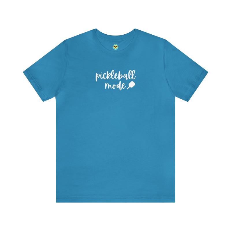 Pickleball Mode Script Unisex Short Sleeve T-shirt
