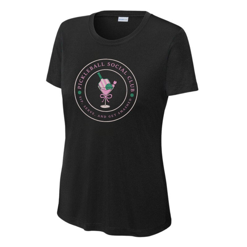 Pickleball Social Club - Sip, Serve & Get Smashed Women's Performance Tee