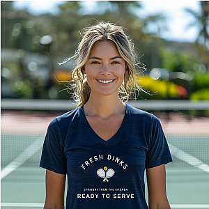 Fresh Dinks Unisex V-neck Tee