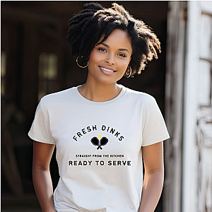 Fresh Dinks Ready To Serve Unisex Pickleball T-shirt