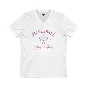 Pickleball Social Club Unisex V-neck Tee