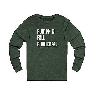 Pumpkin Fall Pickleball Unisex Long Sleeve T-shirt