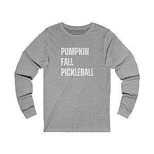Pumpkin Fall Pickleball Unisex Long Sleeve T-shirt