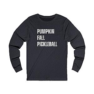 Pumpkin Fall Pickleball Unisex Long Sleeve T-shirt