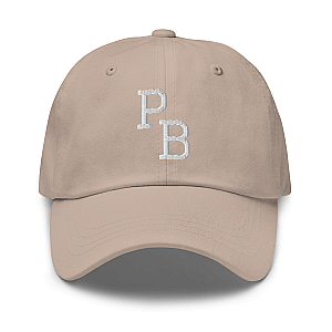 PB Letters Embroidered Pickleball Cap with Paddles on Back