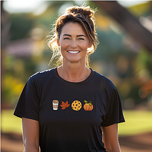 Fall Pickleball Symbols Unisex T-shirt
