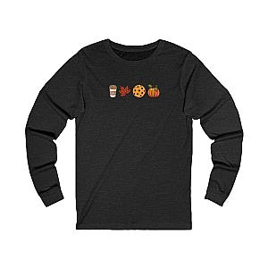 Fall Pickleball Symbols Unisex Long Sleeve T-shirt