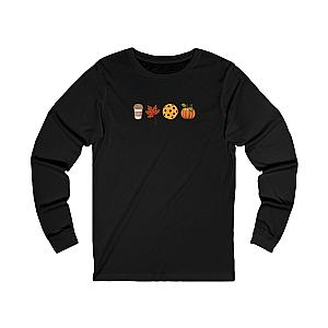 Fall Pickleball Symbols Unisex Long Sleeve T-shirt