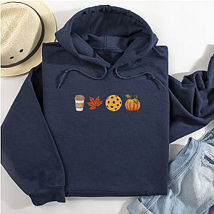 Fall Pickleball Symbols Unisex Hoodie