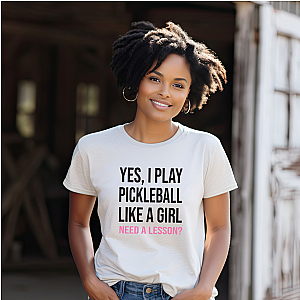 Yes, I Play Pickleball Like A Girl Unisex T-shirt