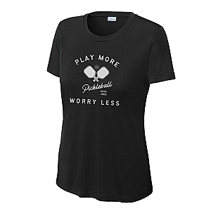 Play More Worry Less Women's Performance Tee