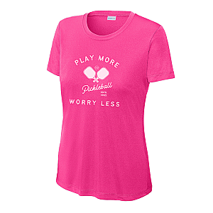 Play More Worry Less Women's Performance Tee