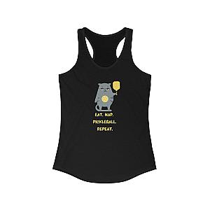 Eat. Nap. Pickleball. Repeat. Women's Racerback Tank