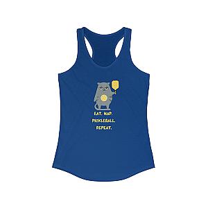 Eat. Nap. Pickleball. Repeat. Women's Racerback Tank