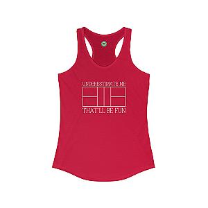 Underestimate Me Women's Racerback Tank