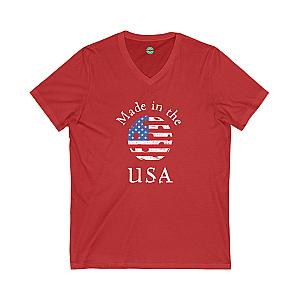 Made in the USA Pickleball Unisex V-neck Tee