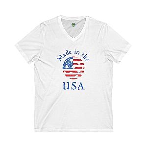 Made in the USA Pickleball Unisex V-neck Tee