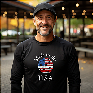 Made in the USA Pickleball Unisex Long Sleeve T-shirt