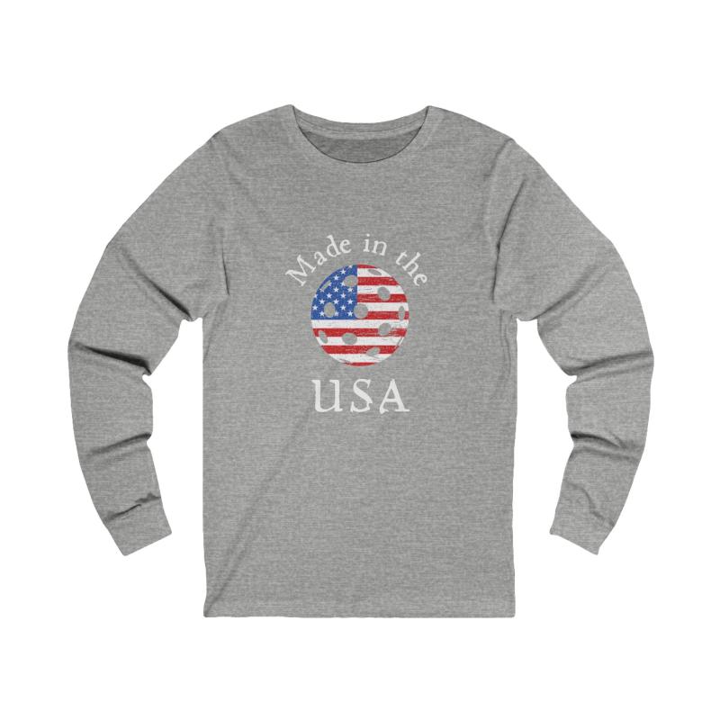 Made in the USA Pickleball Unisex Long Sleeve T-shirt