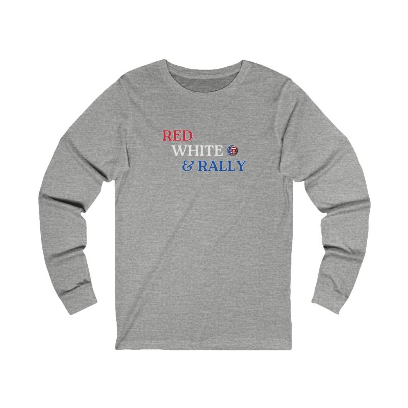 Red White & Rally Pickleball Unisex Long Sleeve T-shirt