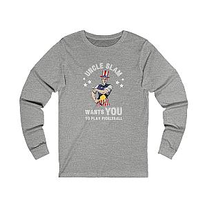 Uncle Slam Wants You to Play Pickleball Unisex Long Sleeve T-shirt
