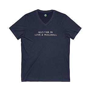 All's Fair in Love & Pickleball Unisex V-neck Tee