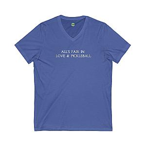 All's Fair in Love & Pickleball Unisex V-neck Tee