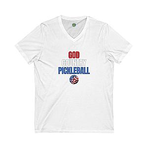 God Country Pickleball Unisex V-neck Tee