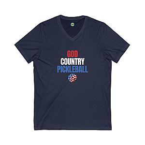 God Country Pickleball Unisex V-neck Tee