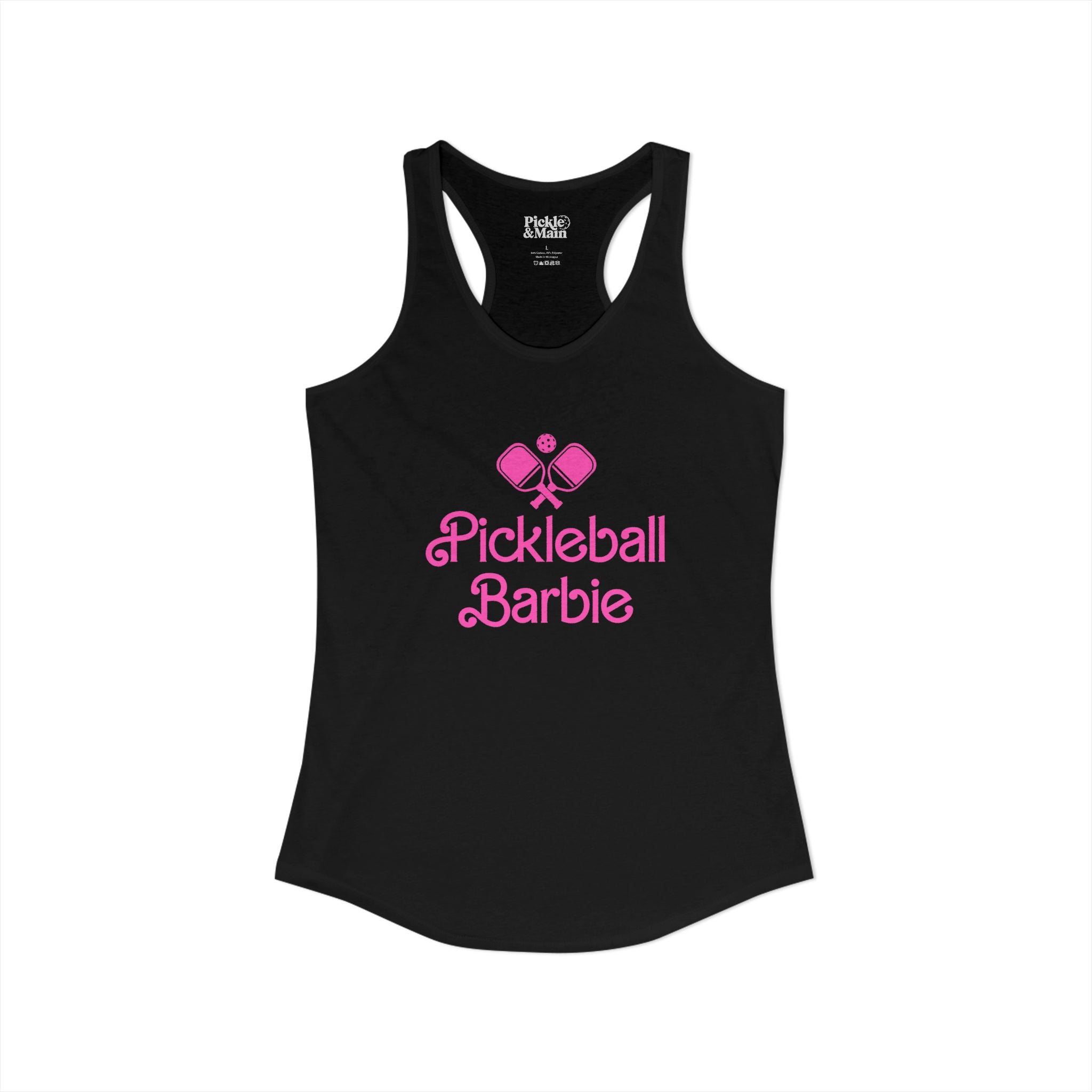 Pickleball Barbie Racerback Tank
