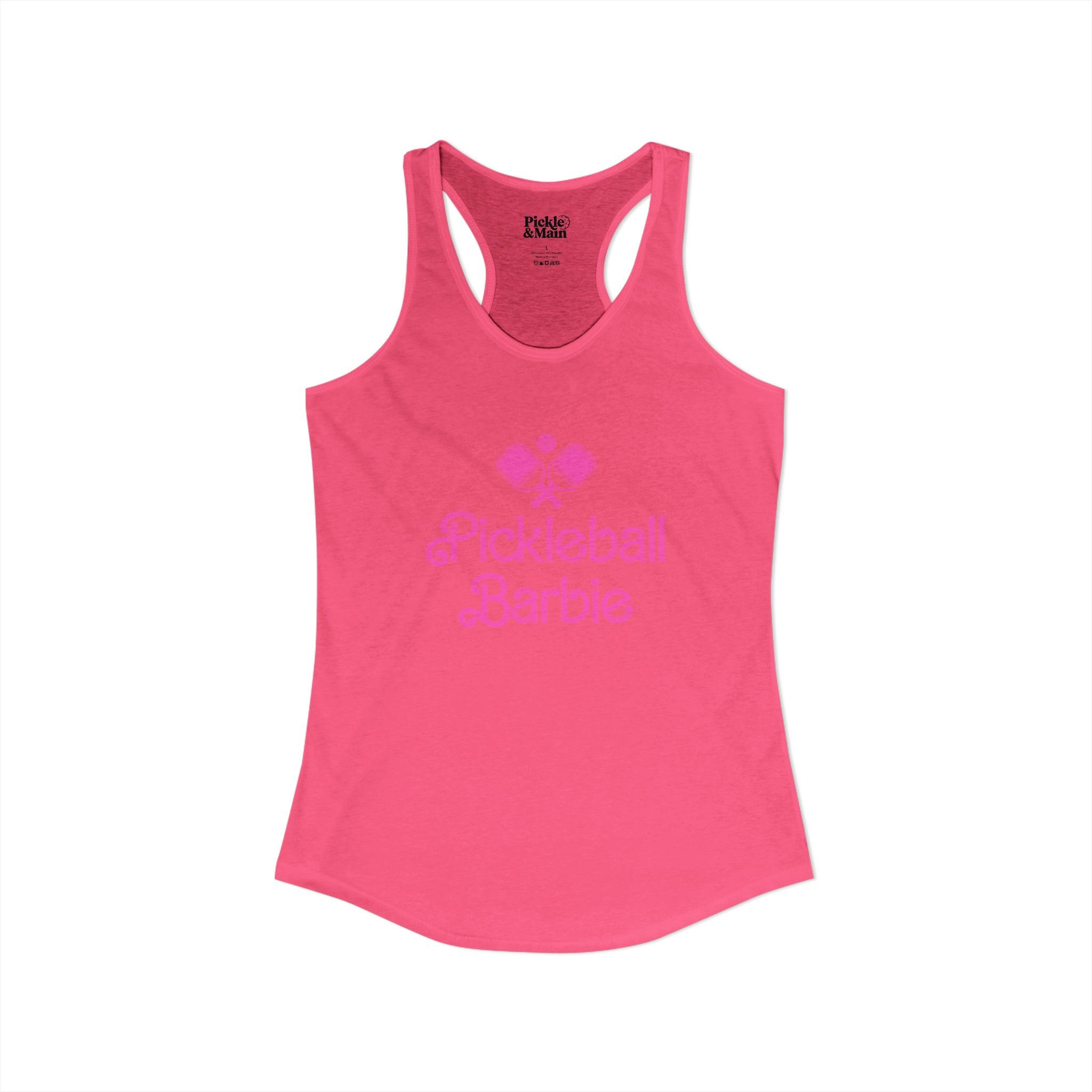 Pickleball Barbie Racerback Tank