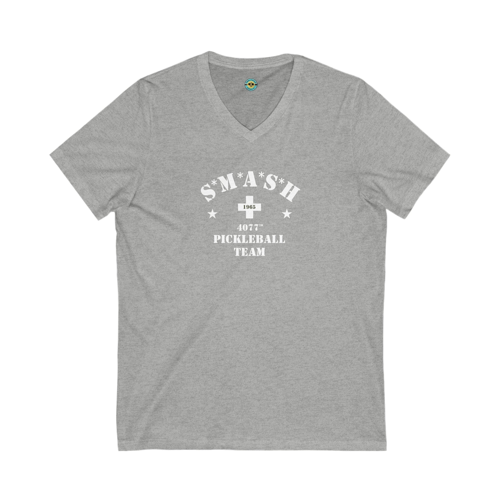 S*M*A*S*H Pickleball Team Unisex V-neck Tee