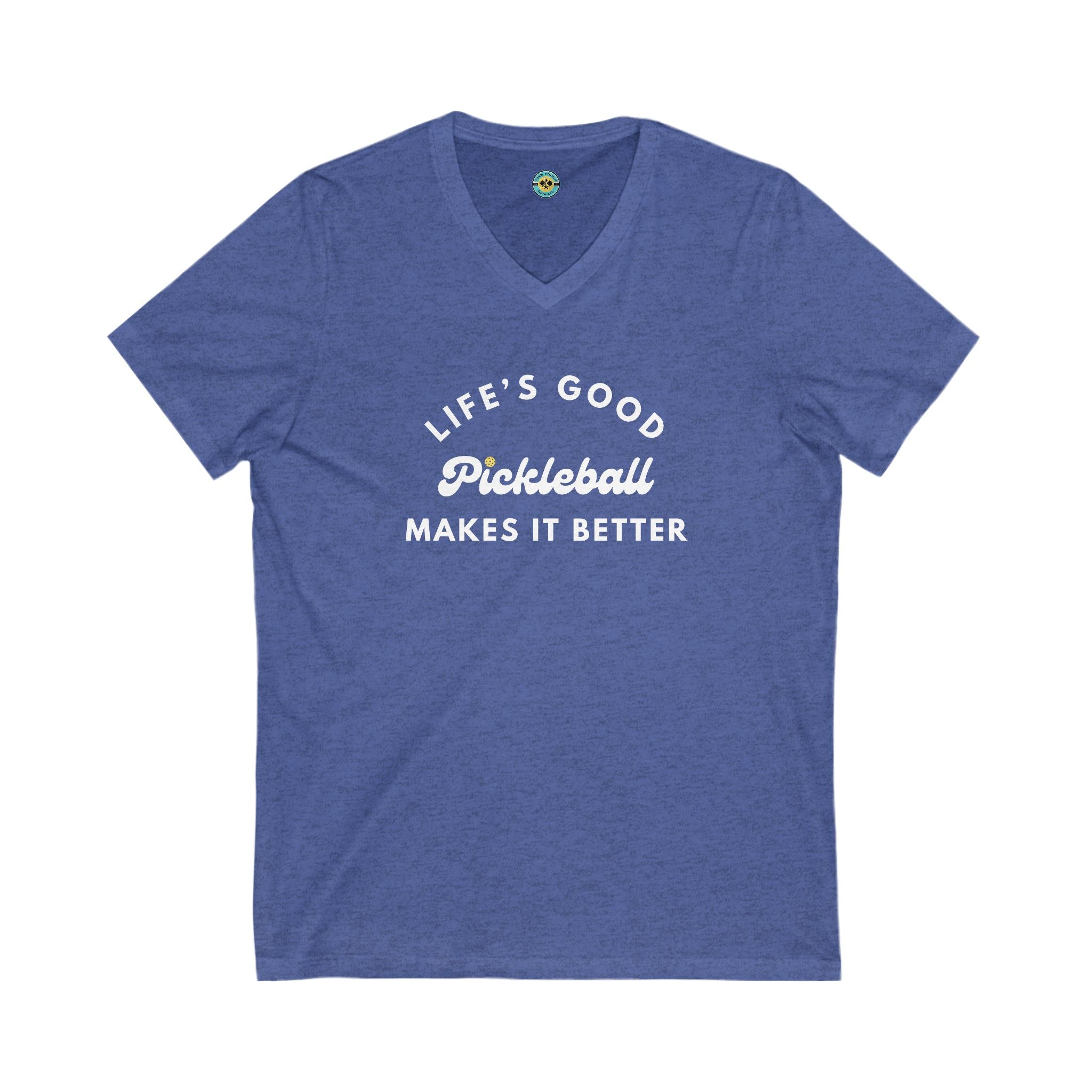 Pickleball Makes It Better Unisex V-neck Tee