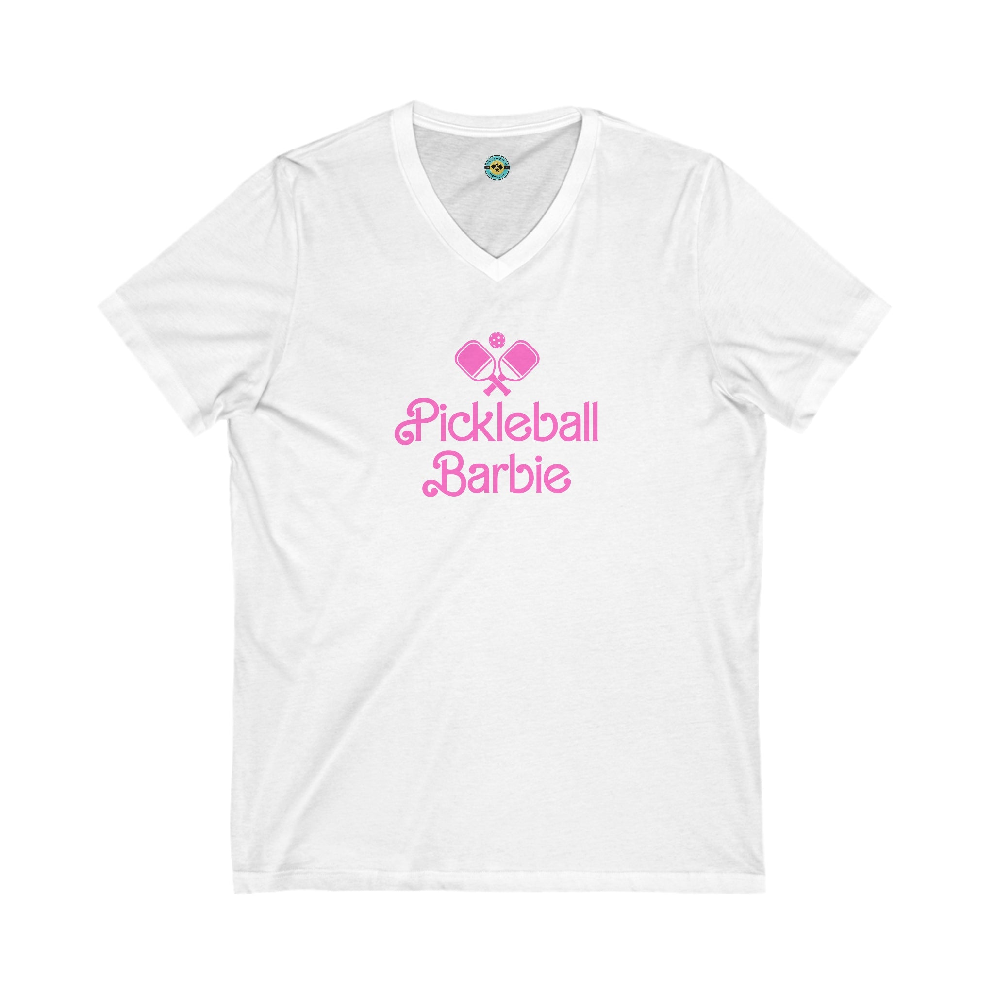 Pickleball Barbie Paddles Unisex V-neck Tee
