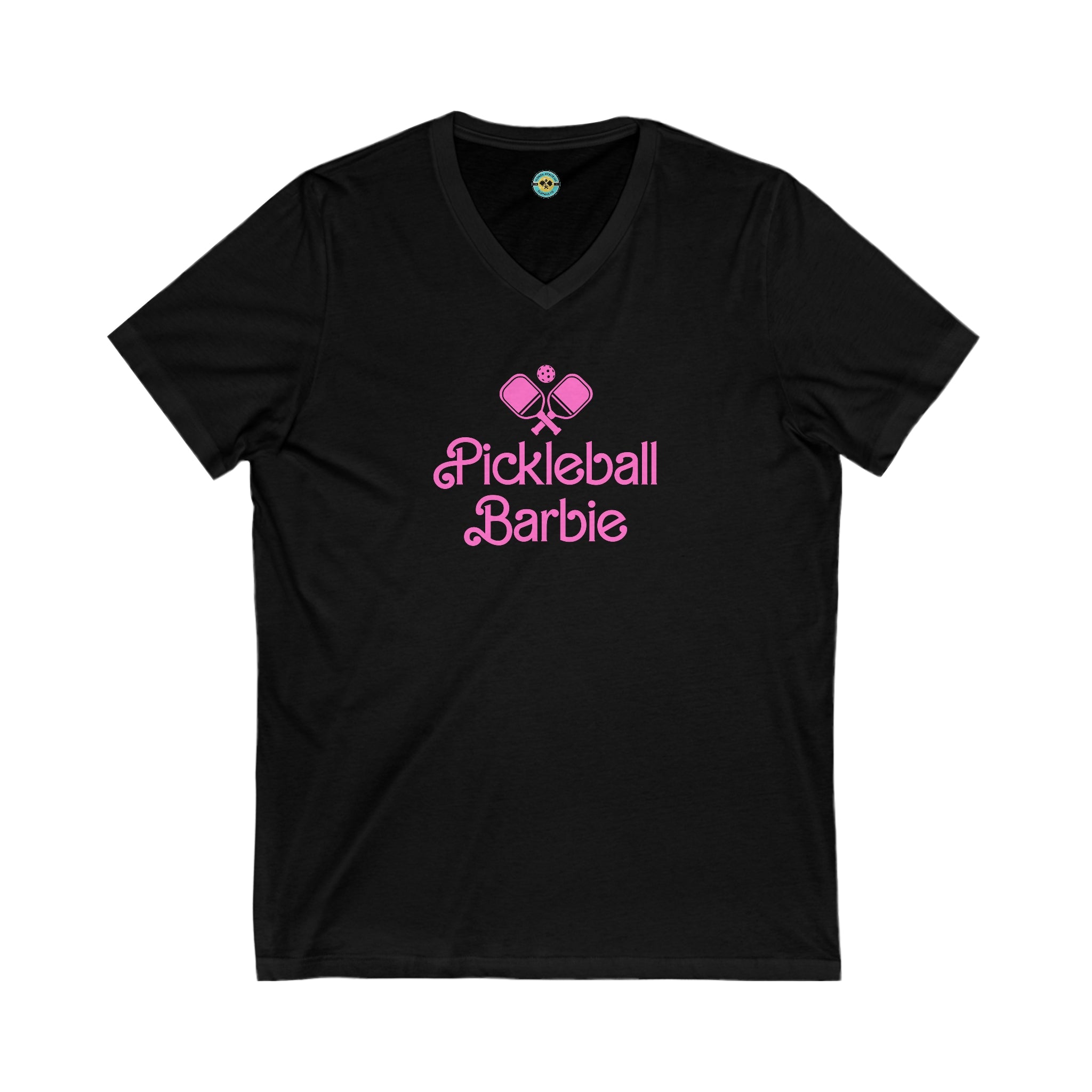 Pickleball Barbie Paddles Unisex V-neck Tee