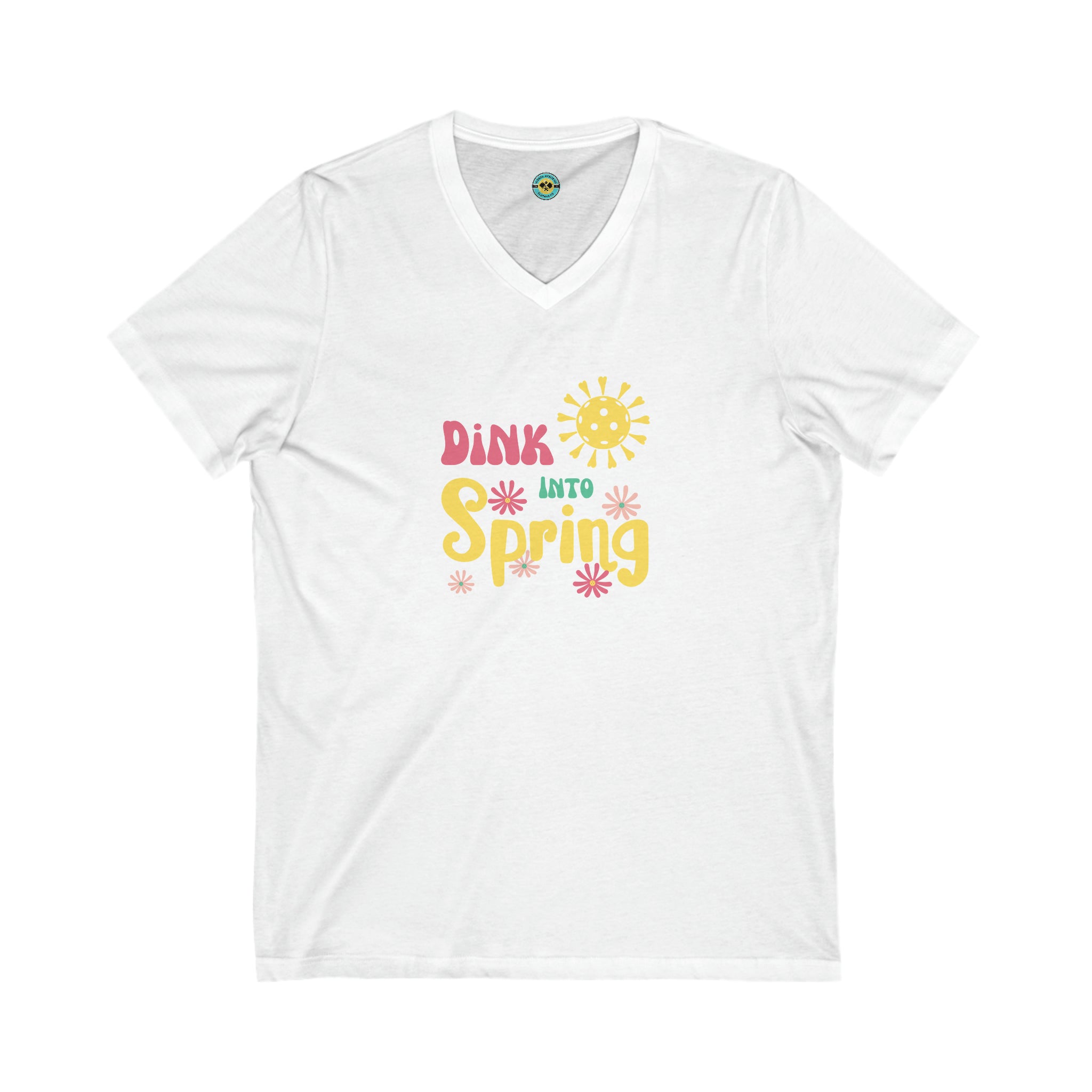 Dink Into Spring Unisex V-neck Tee