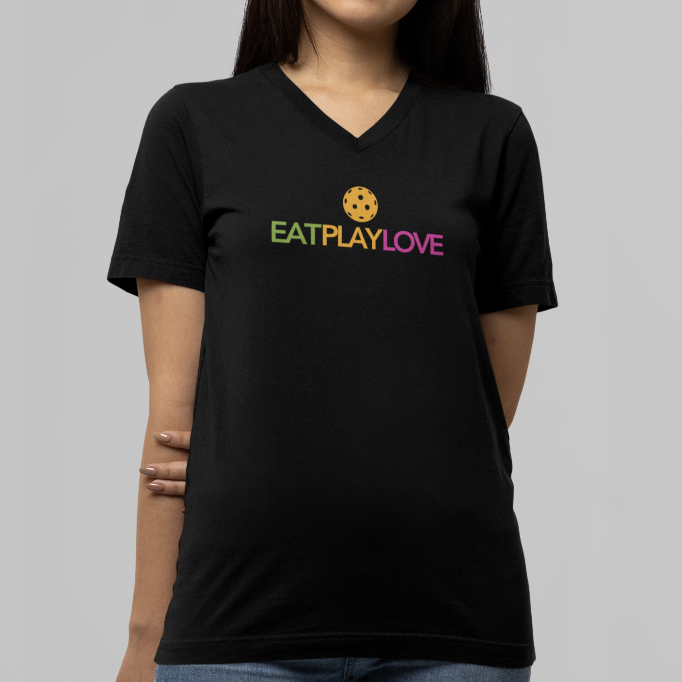 Eat Play Love Unisex V-neck Tee