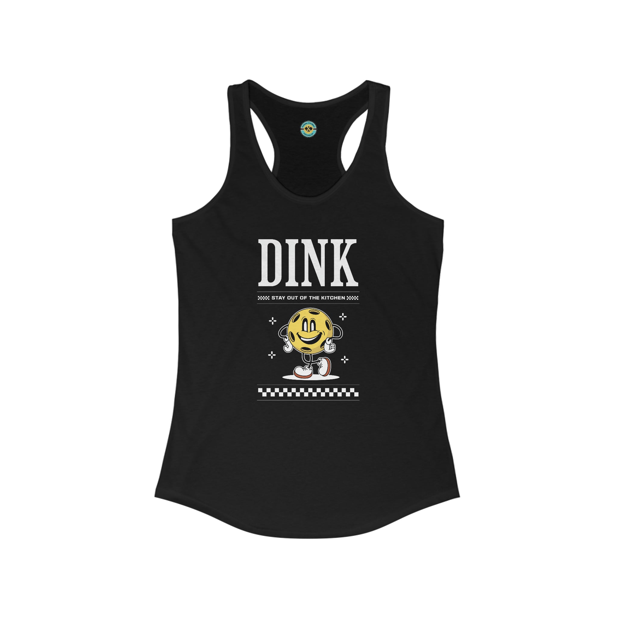 Dink Stay Out Of The Kitchen Women's Racerback Tank